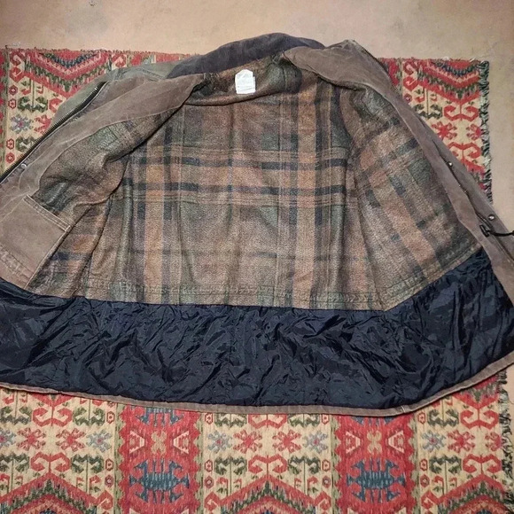 Vintage Carhartt Canvas Duck Blanket Lined Chore Jacket - Picture 8 of 10